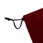 Red velvet bag, Custom velvet jewelry bag, Velvet drawstring pouch for gift