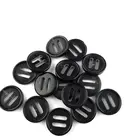 Black color long eyes horn button accessories for garments