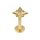 Silver Dewdrop Tattoo Piercing Titanium Grade 23 Body Jewelry