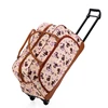 2019 promotion wholesale leather zipper trolley Travel Bag luggage