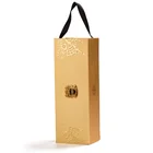 Portable Wine Packaging Box Folding box with Handle for Whiskey