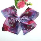 wholesale large rhinestone ribbon hair bow ornament clip for girls