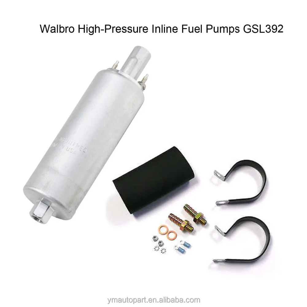 Walbro Universal 255 LPH Inline High Pressure Fuel Pump External GSL392 w// Kit