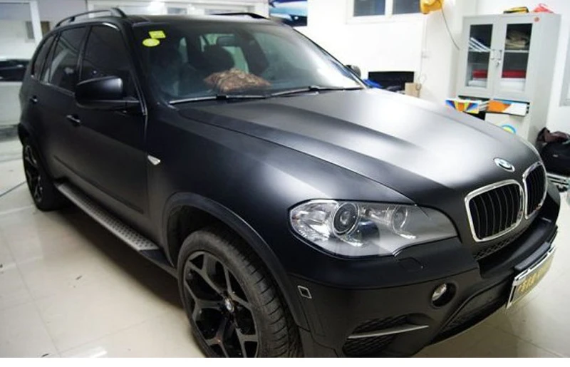 Black Brushed Aluminum Vinyl Wrap Car Wrapping Metallic Brushed Steel