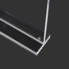 A4 size clear desktop plexiglass card display stand tabletop T shape A4 acrylic menu sign holder