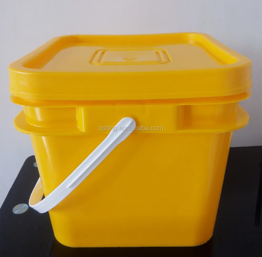 Plastic Square Bucket 8l Square Pail 2 Gallon Food Grade Square Bucket