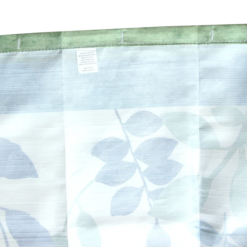 Creative 100% Polyester Beautiful Flower Bamboo Shower Curtains