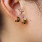 6MM MINI hoop 925 sterling silver gold plated minimal delicate women girl classic higgie small hoop earring
