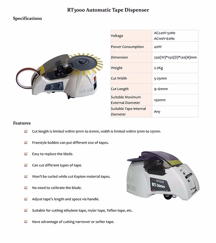Handif automatic tape dispenser RT3000