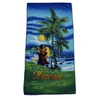 Wholesale sand free digital print logo microfiber beach towel OEM custom microfiber printed beach towel with logo