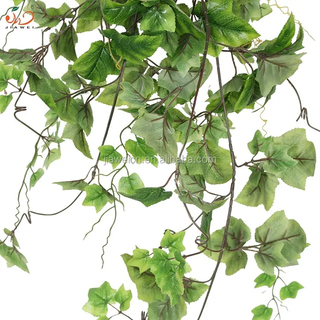 Top selling different types wall plant artificial hanging grape leaf for home decoration