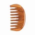 Wholesale Custom Logo Pocket Size Wooden Beard Comb For Men