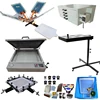 NS402-S Full set manual carousel 4 Color 2 Station bench top screen printing press machine for t-shirt