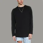 Custom plain print t-shirt men long sleeve wholesale blank t-shirt custom shirt wholesale