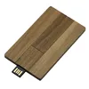 Low Price Wood Usb Flash Drive Wooden Card Type Memory Usb Stick 1Gb 2Gb Credit Business Usb Card