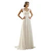 Alibaba Cheap Beach Wedding Dress In Stock Lace And Chiffon A Line Bridal Gowns Empire Waist