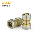Bathtub Parts Fittings Forged Double Color Available Size Equal Socket Brass Pex Fitting