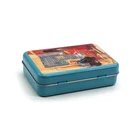 Custom rectangular vintage tin cans for packing cards factory