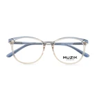 P3921 fashion retro clear crystal eyewear oem frame glasses women