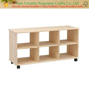 wooden toys shelf with wheels,wooden toys shelf