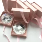 Eyelashes False Eyelashes 100 Real Mink Lashes Circle Crystal Lash Cases 5D False Eyelashes With Private Label