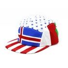 Sublimation Print 5 Panel American Flag Camp Snap Back Hat