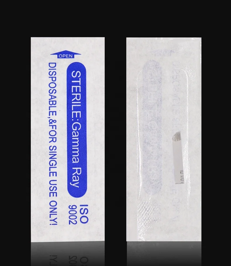 Medical Grade Stainless Steel Disposable Microblading Needle Eyebrow Tattoo Pen in 7F/9F/11F/12F/14F/16F/18F/18U/14Z Sizes