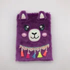 Creative Cartoon Customize Plush Cover Notebook Fluffy Diary Notebook For Student Stationery And Gift