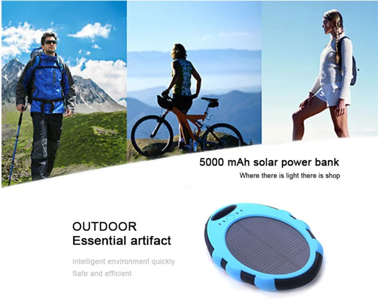 Fashionable Shape Power Bank 50000mah with Solar Panel for PC Laptop Smartphones Portable Solar Power bank - ANKUX.COM