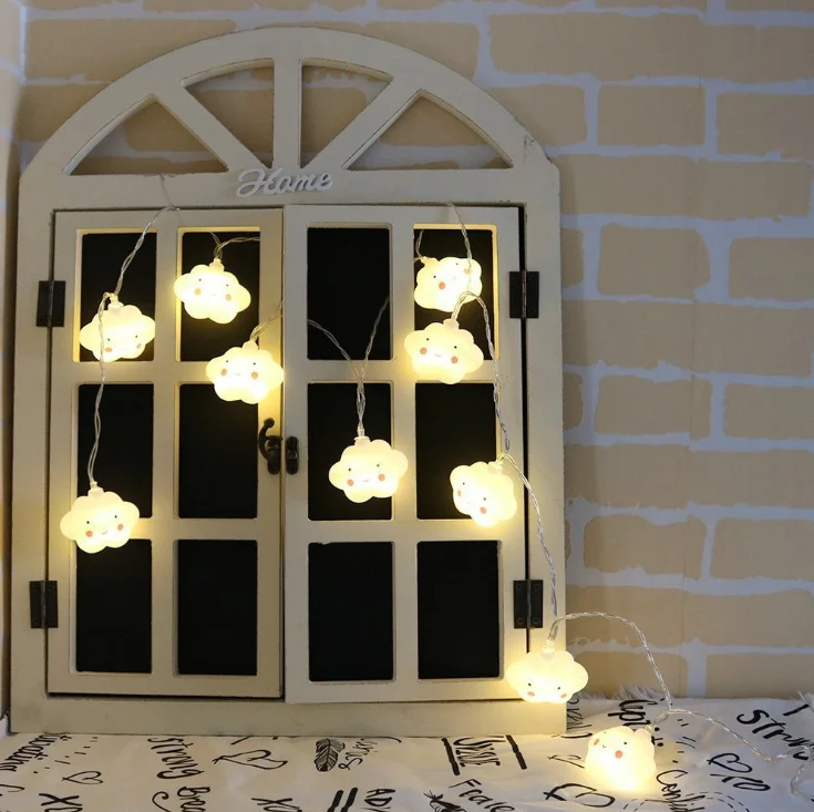 Battery Operated LED String Light Baby Room Decor Cloud LED Light