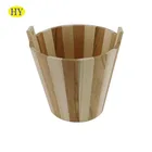 Antique wood bucket wooden foot bath bucket water bucket