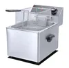 1-tank 1-basket stainless steel commercial electric deep continuous chicken/potato/fish fryer wholesale