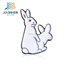 factory wholesale cartoon red eyes rabbits lapel pin manufacturers china