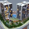 Maquette apartment model maker miniature architectural model of SG client