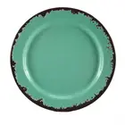 Hot Selling Green Melamine Dinner Plate Rustic Dessert Dishes FDA