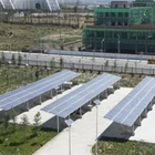 Parking Sensor Bracket Prefabricated Commercial Solar Carport PV Steel Carport