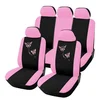Customizable pink stylish embroidery car accessories for girls car seat cover