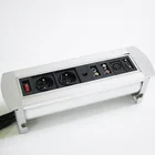 New design manual flip up desk receptacle socket for conference/Manual rotary socket