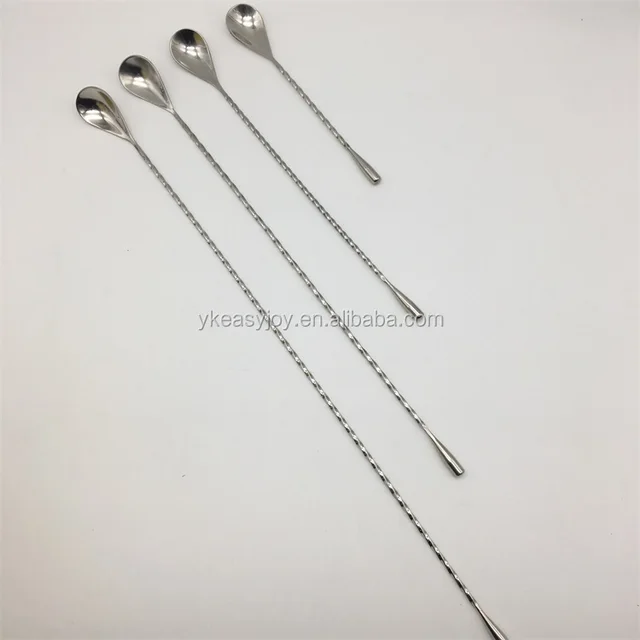 stirrings,prompting drop shape stainless steel bar tools cocktail drinking stirring