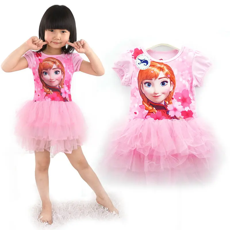 frozen Original design Best price cotton printed child dress