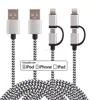 Micro usb + 8pin USB 2 in 1 Sync Data fast Charger Cable for iPhone 5s 6 plus 7 8 ipad 4 5 for Android usb cable charger