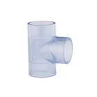 Transparent UPVC PVC Pipe Fitting Clear Equal Tee