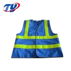 High Quality And High Visibility Blue Waterproof Reflective Jacket Safety Vest