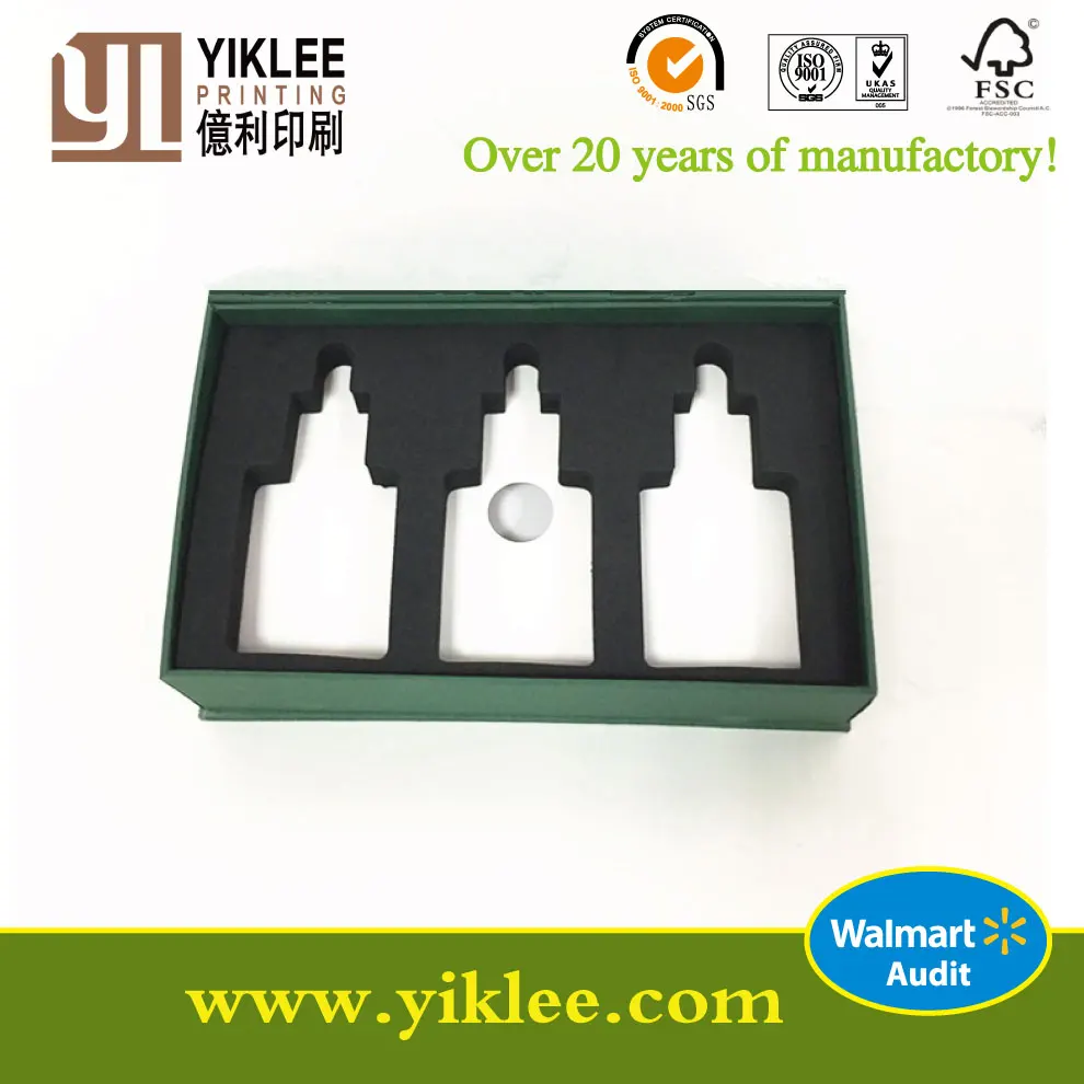 magnetic closure cosmetic gift box printed with foam insert for