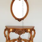 French style Gold Ornate Wall Table Console Foyer antique console table