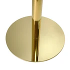 Stainless steel titanium gold edged black porcelain riprap stone top dining table set cafe use