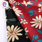 bridal textile red satin jersey bubble polyester fabric satin for evening dress