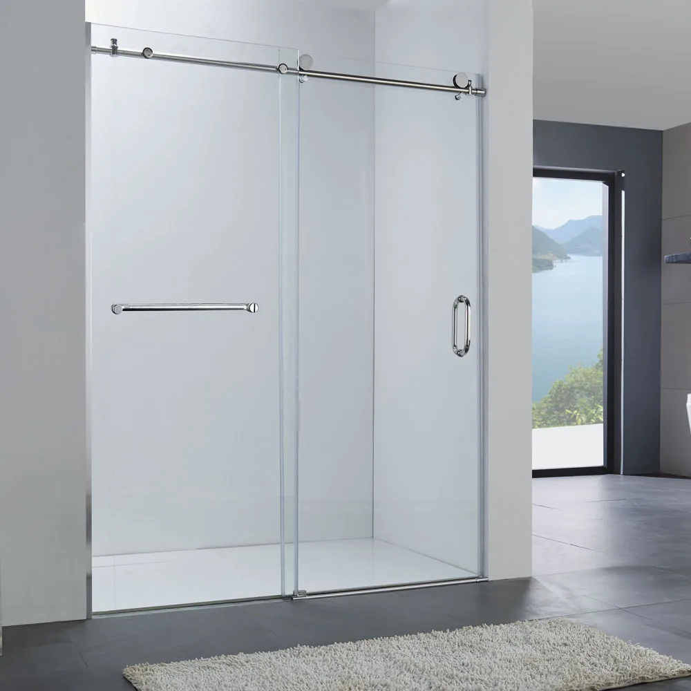 Ce Bathroom Frameless Sliding Glass 4 Foot Shower Door Buy Glass