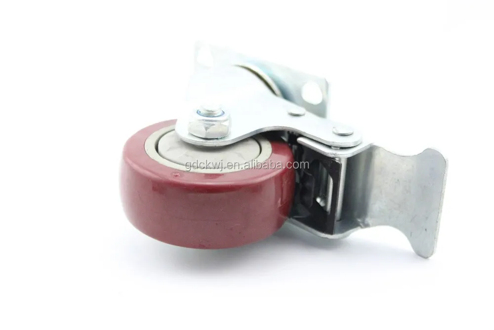 China wholesale double bearing 5 inch polyurethane adjustable office chair locking luggage industrial heavy duty caster wheels