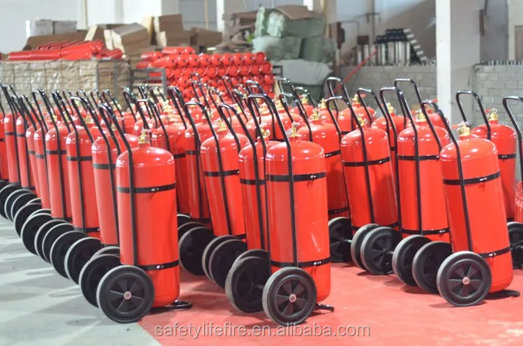 ABC powder extinguisher with wheels